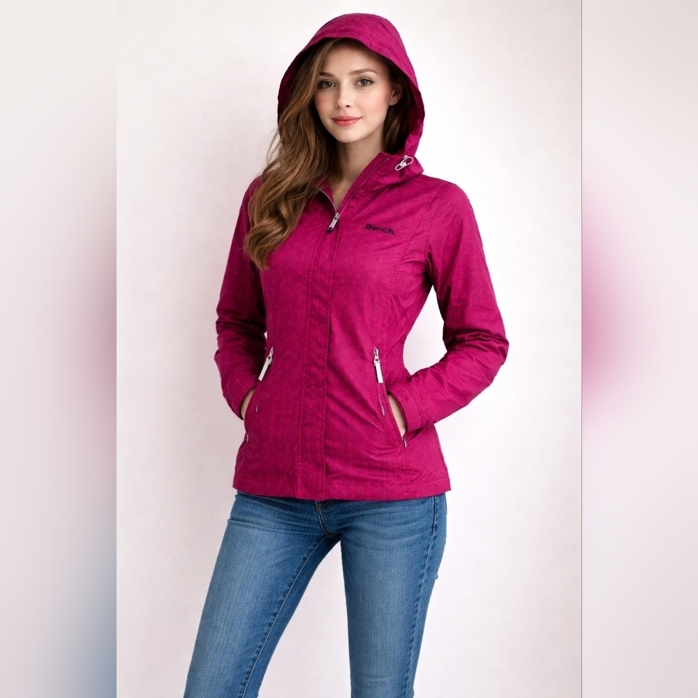 Bench Women's Pink Light Hooded BBQ Jacket